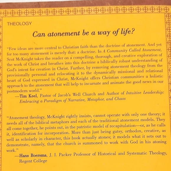 5 for $25- A Community Called Atonement by Scot McKnight (Theology) - Picture 12 of 13